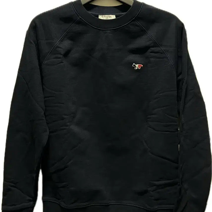 [BUNJANG] Maison Kitsuné Tricolore Fox Patch Sweatshirt Navy / 메종 키츠네 트라이컬러 폭스 패치 스웨트셔츠 네이비