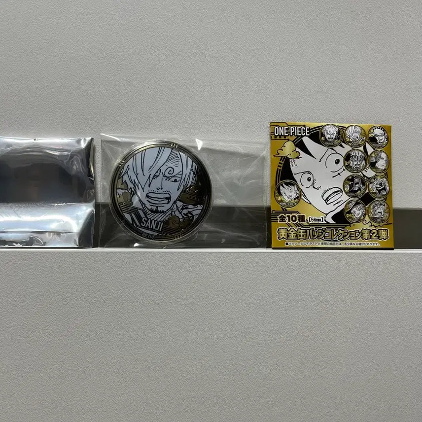 [BUNJANG] One Piece Sanji Golden Can Badge / 원피스 (상디) 골든 황금 캔뱃지 원화 굿즈
