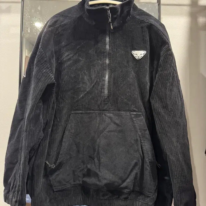 [BUNJANG] Dynafit Black Corduroy Half-Zip Pullover / [XL] 다이나핏 검정 코듀로이 하프집업