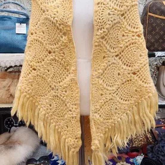 [BUNJANG] Knitted Shawl / 뜨개 니트 숄