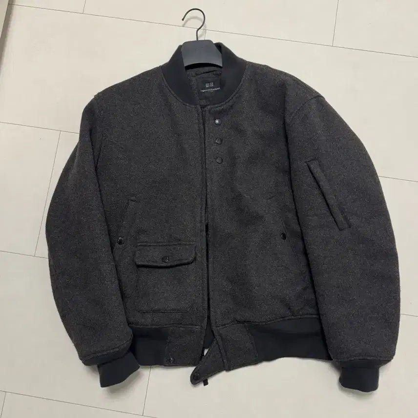 [BUNJANG] Uniqlo Engineered Garments Wool Blouson Jacket / L 사이즈) 유니클로 엔지니어드가먼츠 울 블루종 퍼프테크