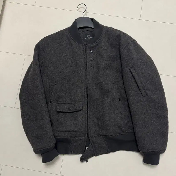 [BUNJANG] Uniqlo Engineered Garments Wool Blouson Jacket / L 사이즈) 유니클로 엔지니어드가먼츠 울 블루종 퍼프테크