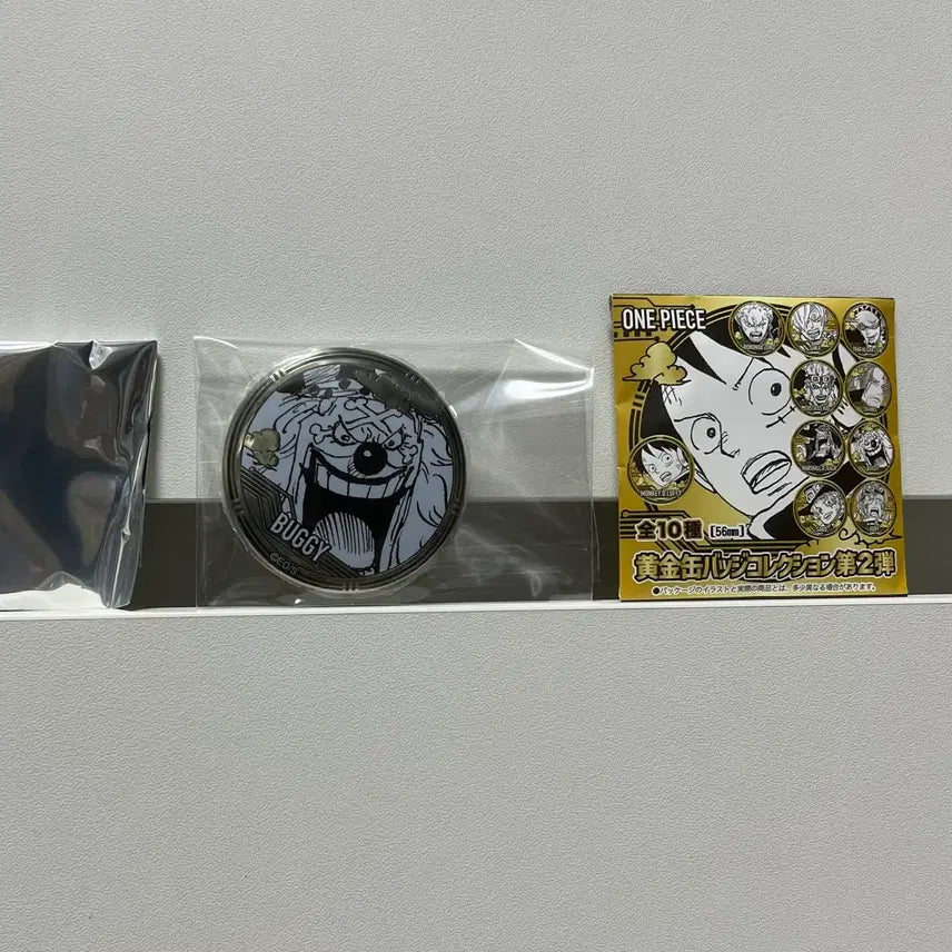 [BUNJANG] One Piece Buggy Golden Can Badge Goods / 원피스 (버기) 골든 황금 캔뱃지 원화 굿즈