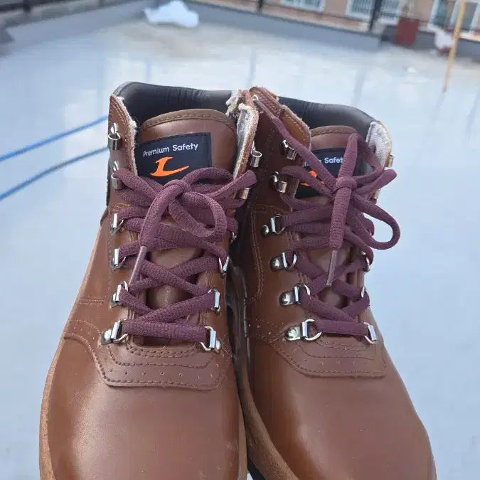 [BUNJANG] Premium Safety Brown Work Shoes / 프리미엄 세이프티 안전화 브라운 270