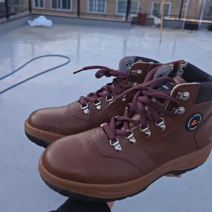[BUNJANG] Premium Safety Brown Work Shoes / 프리미엄 세이프티 안전화 브라운 270