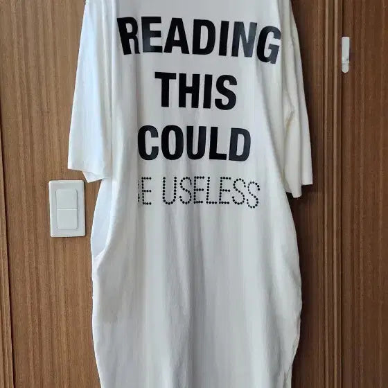 [BUNJANG] ACLIM COLLECT White Printing Long Dress Free Size / 흰색 프린팅 롱 원피스 프리사이즈