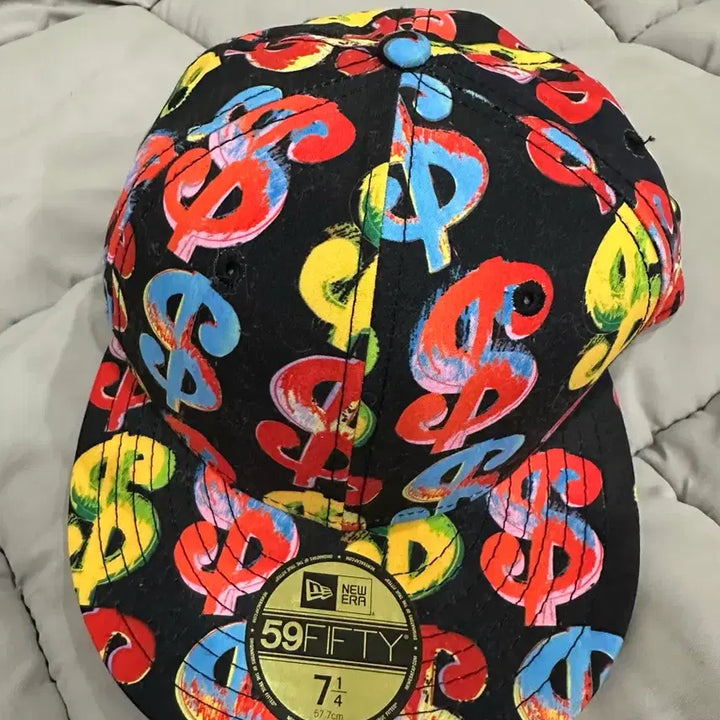 [BUNJANG] New Era Andy Warhol Colorful Pattern Cap 7 1/4 / 뉴에라 59fifty  앤디워홀 컬러풀 패턴캡 7 1/4