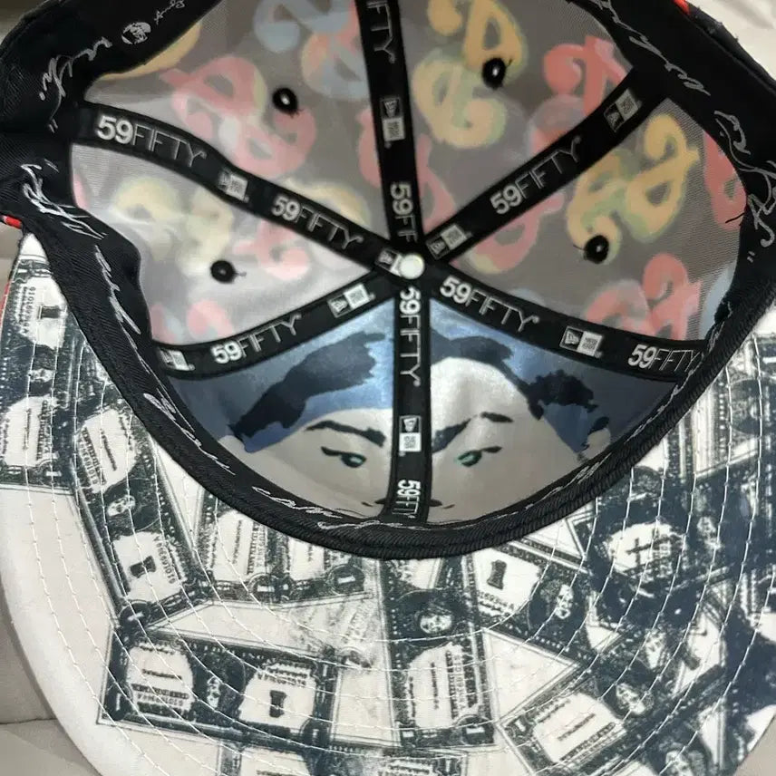 [BUNJANG] New Era Andy Warhol Colorful Pattern Cap 7 1/4 / 뉴에라 59fifty  앤디워홀 컬러풀 패턴캡 7 1/4