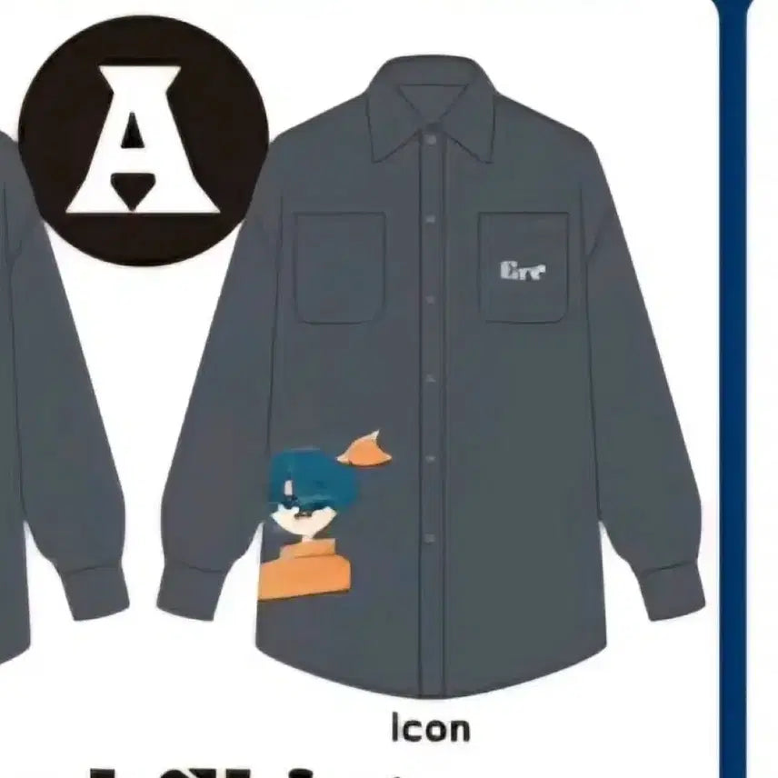 [SOLD OUT] 급전)Eve 언더블루 쿠지 워크셔츠 A상 판매합니다!