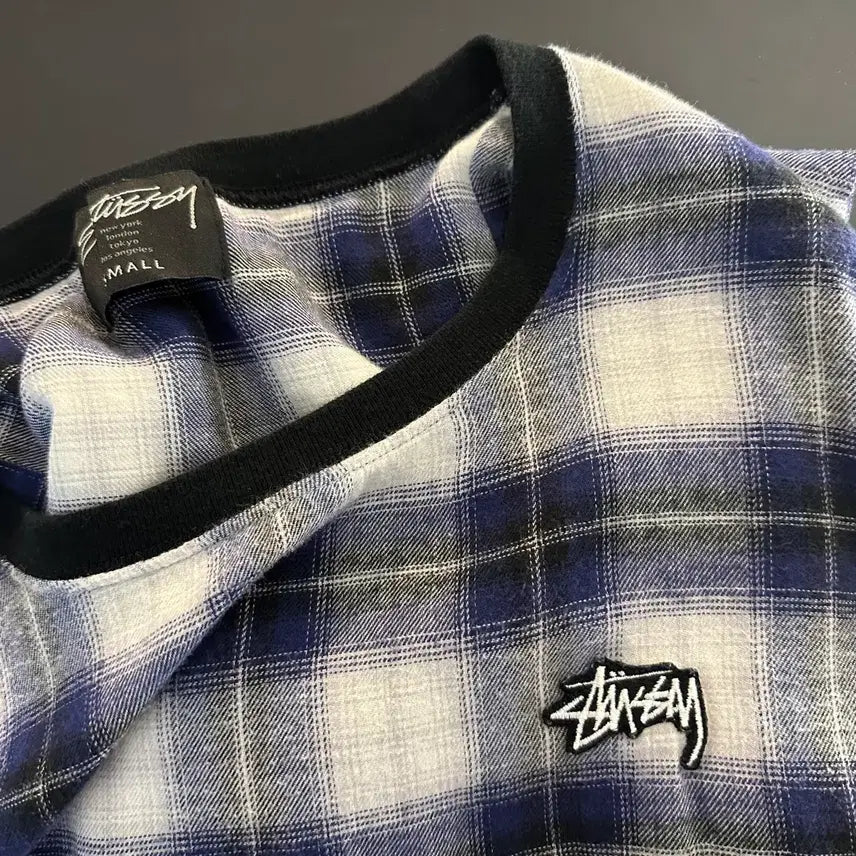 [BUNJANG] Stussy Checkered Cotton Sleeveless Top / 스투시 체크 코튼 슬리브리스