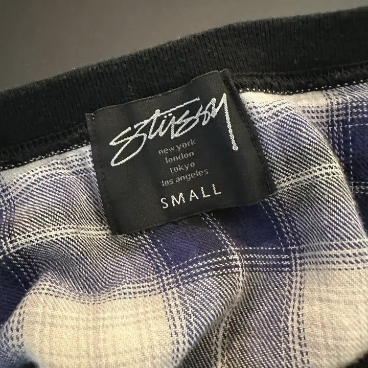 [BUNJANG] Stussy Checkered Cotton Sleeveless Top / 스투시 체크 코튼 슬리브리스