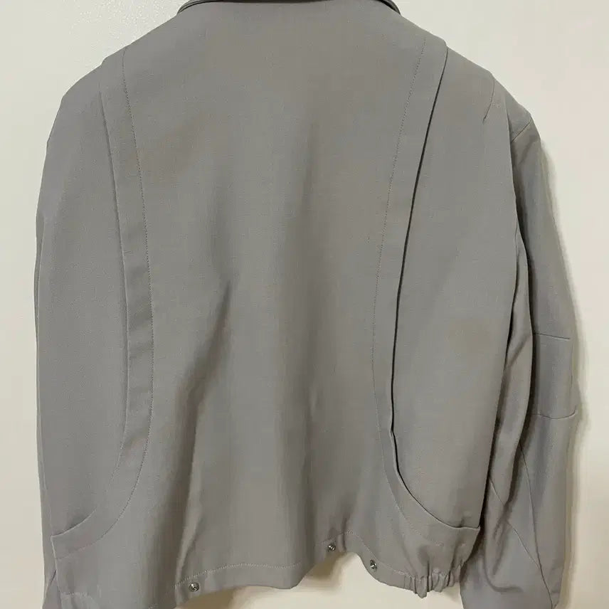 [BUNJANG] Coore Wool Blouson Mocha Gray L / 쿠어 울 블루종 모카그레이 L