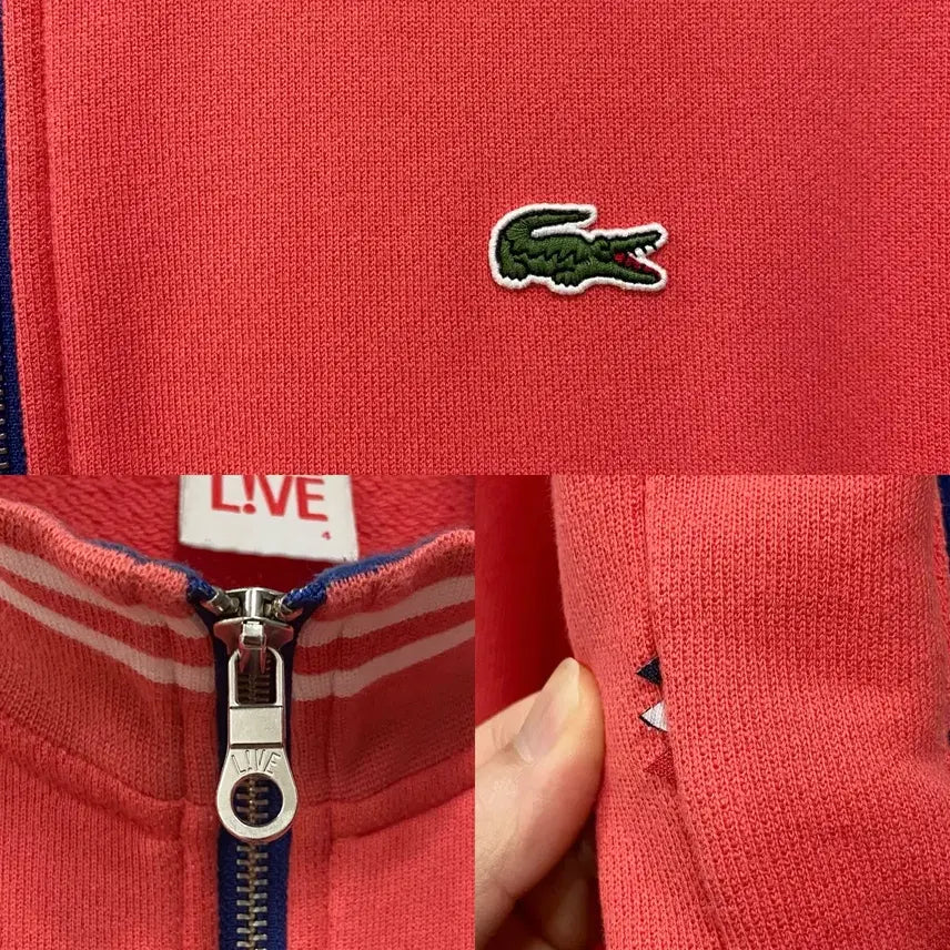 [BUNJANG] Lacoste Live Cotton Zip-Up Track Top / <L> 라코스테 라이브 코튼 집업 트랙탑
