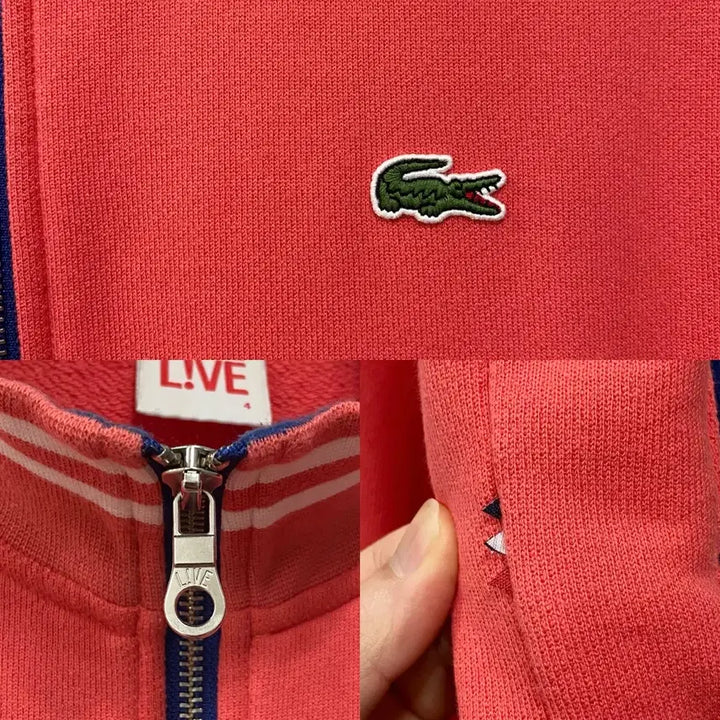 [BUNJANG] Lacoste Live Cotton Zip-Up Track Top / <L> 라코스테 라이브 코튼 집업 트랙탑