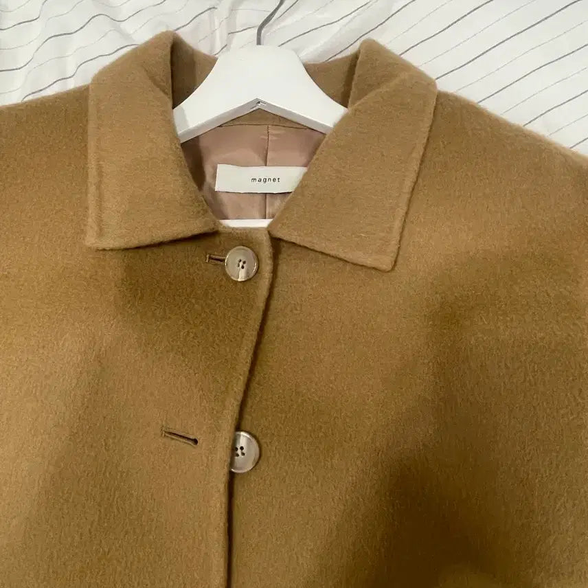 [BUNJANG] Shopmagnet Handmade Camel Coat / 샵마그넷 핸드메이드 코트