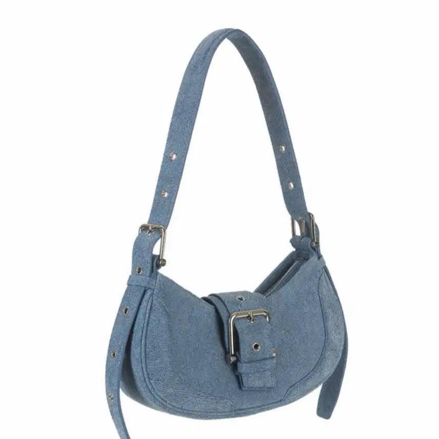 [BUNJANG] Osoi Denim Hobo Buckle Bag / 오소이 데님 호보 버클백 osoi hobo brocle