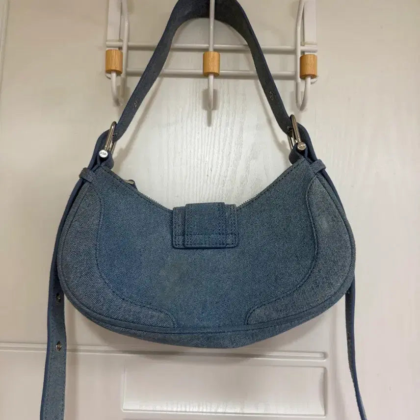 [BUNJANG] Osoi Denim Hobo Buckle Bag / 오소이 데님 호보 버클백 osoi hobo brocle