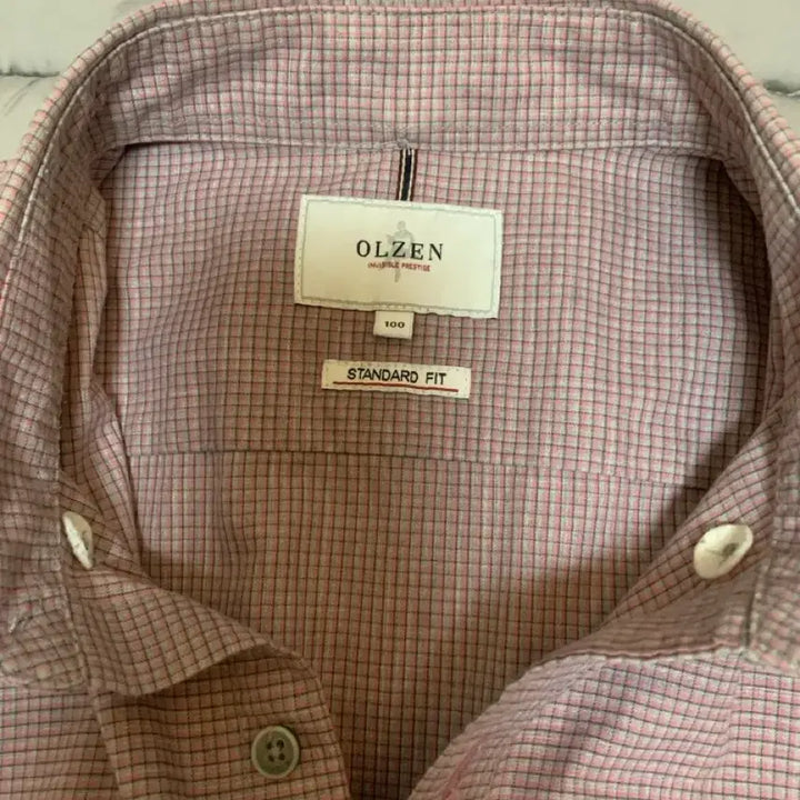 [BUNJANG] Olzen Small Check Casual Shirt / 무료배송 100 올젠 스몰 체크 캐쥬얼셔츠