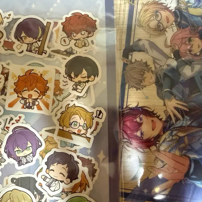 [BUNJANG] Ensemble Stars 4th Anniversary Sticker and Clear Card Set / 택포)앙상블스타즈 앙스타 4주년 스티커,클리어카드 세트