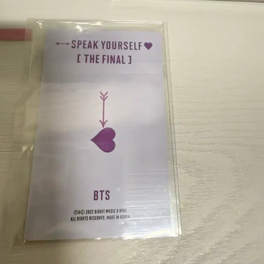 [BUNJANG] BTS Jungkook Speak Yourself Final Photocard / 방탄bts 스파콘 스픽콘 파이널 정국포카