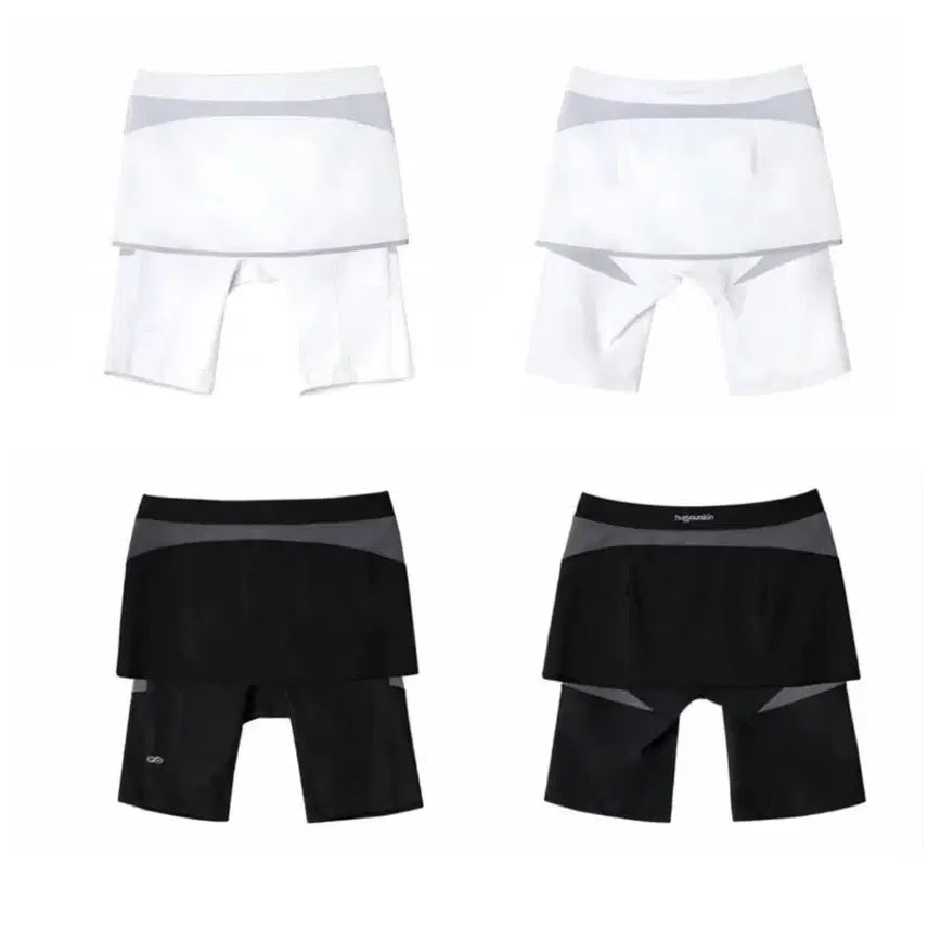 [BUNJANG] Hug Your Skin Biker Skirt White / 허그유어스킨 바이커 스커트 화이트