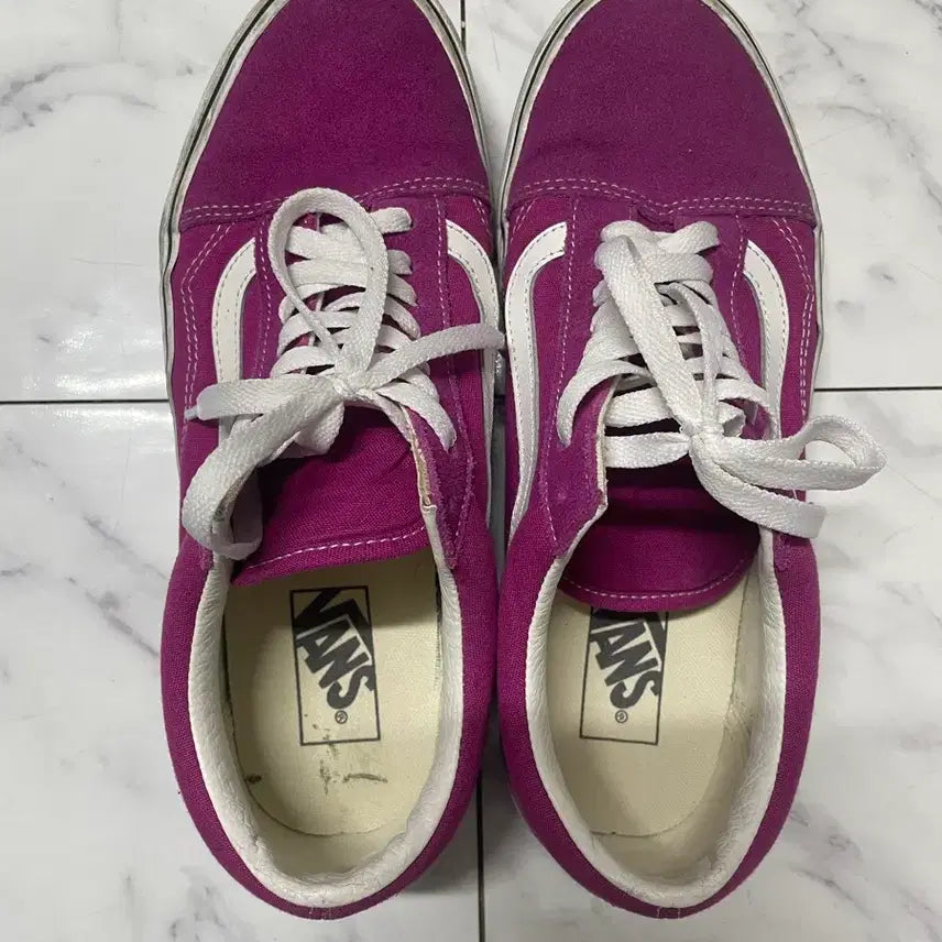 [BUNJANG] Vans Old Skool Purple Sneakers / 반스 올드스쿨 퍼플 스니커즈 275
