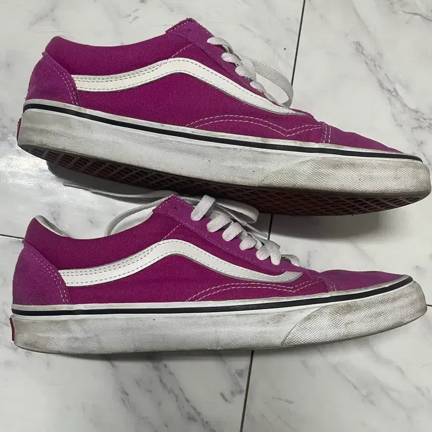 [BUNJANG] Vans Old Skool Purple Sneakers / 반스 올드스쿨 퍼플 스니커즈 275