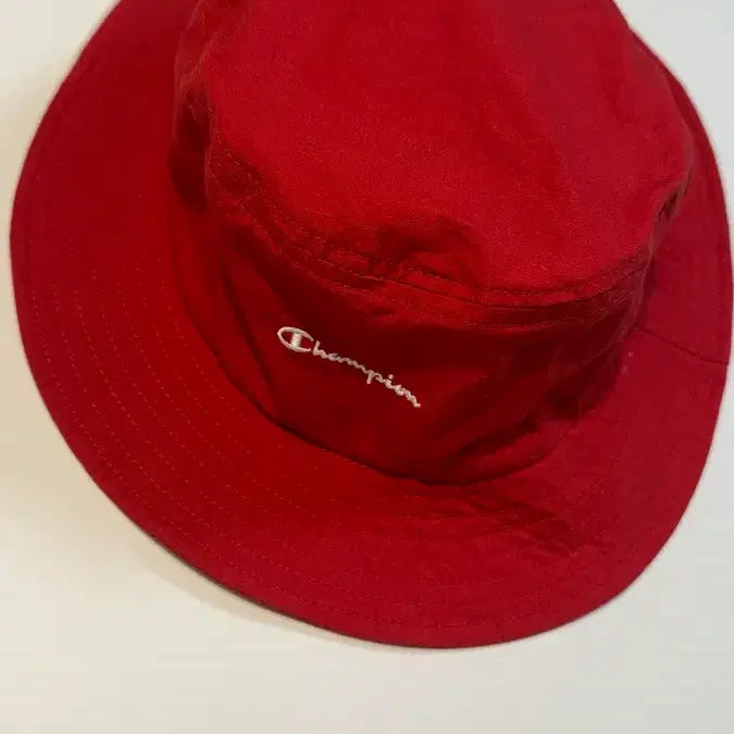 [BUNJANG] Champion Red Bucket Hat / 챔피온 버킷햇 빨간색 모자