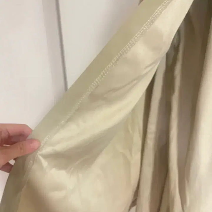 [BUNJANG] Beige Long Belted Dress / 베이지색 롱 벨트끈 원피스