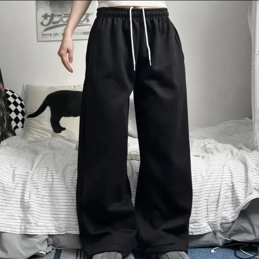 [BUNJANG] Cotton Wide Pants / 코튼 와이드 팬츠