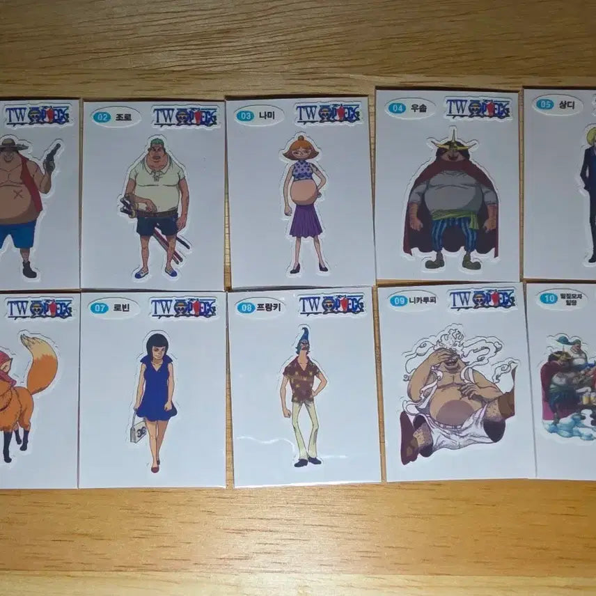 [BUNJANG] Custom Anime Character Stickers / 원피스 인물 제작한 띠부씰