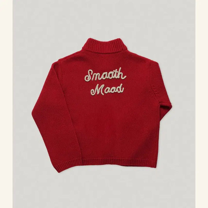 [BUNJANG] Smooth Mood Cowichan Red Cardigan / 스무스무드 코위찬 cowichan 가디건