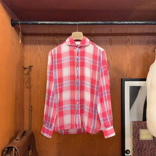 [BUNJANG] Oriang Madras Pattern Shirt / 오리앙 셔츠 100