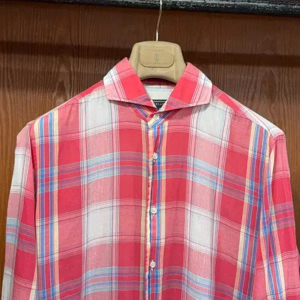 [BUNJANG] Oriang Madras Pattern Shirt / 오리앙 셔츠 100