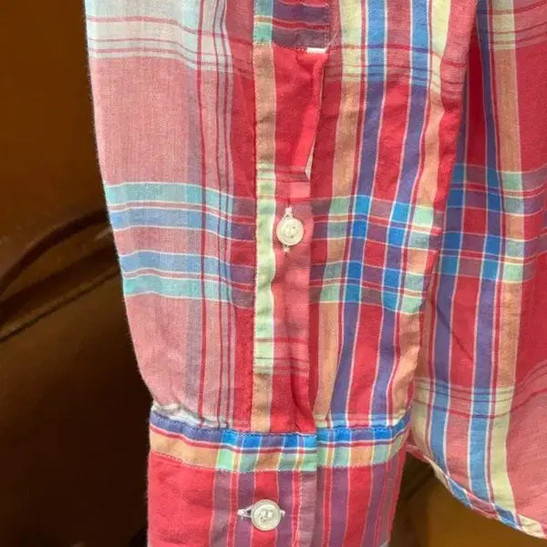 [BUNJANG] Oriang Madras Pattern Shirt / 오리앙 셔츠 100