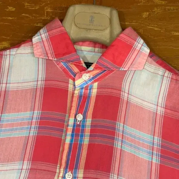 [BUNJANG] Oriang Madras Pattern Shirt / 오리앙 셔츠 100