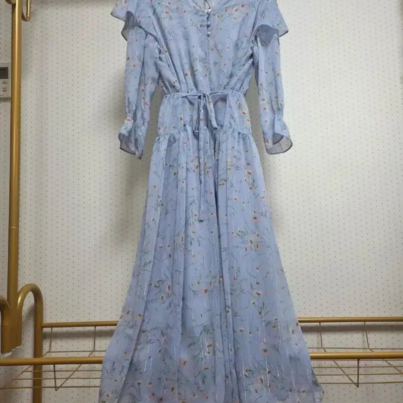 [BUNJANG] ENC Chiffon Long Dress (Size 55) / 이엔씨 쉬폰롱원피스55사이즈(새상품)