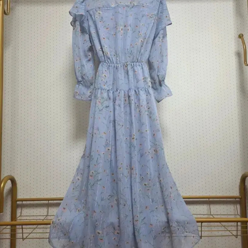 [BUNJANG] ENC Chiffon Long Dress (Size 55) / 이엔씨 쉬폰롱원피스55사이즈(새상품)