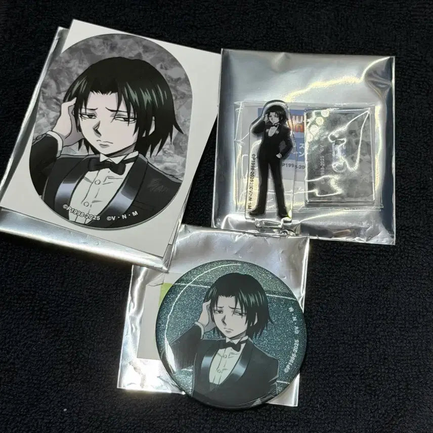 [BUNJANG] Hunter x Hunter Phinks Arc Armavanca Sticker, Acrylic Stand, Badge Bundle Set / [새상품] 헌터헌터 페이탄 아르마비앙카 스티커, 미니 아크릴 , 캔뱃지