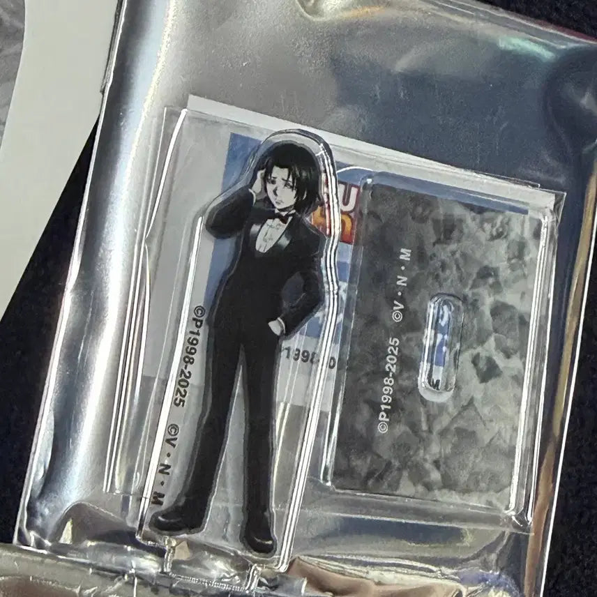 [BUNJANG] Hunter x Hunter Phinks Arc Armavanca Sticker, Acrylic Stand, Badge Bundle Set / [새상품] 헌터헌터 페이탄 아르마비앙카 스티커, 미니 아크릴 , 캔뱃지
