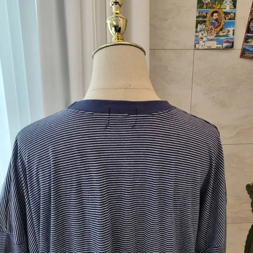 [BUNJANG] Loose Fit Striped Long Sleeve T-shirt / 스트라이프 긴팔 티셔츠 루즈핏