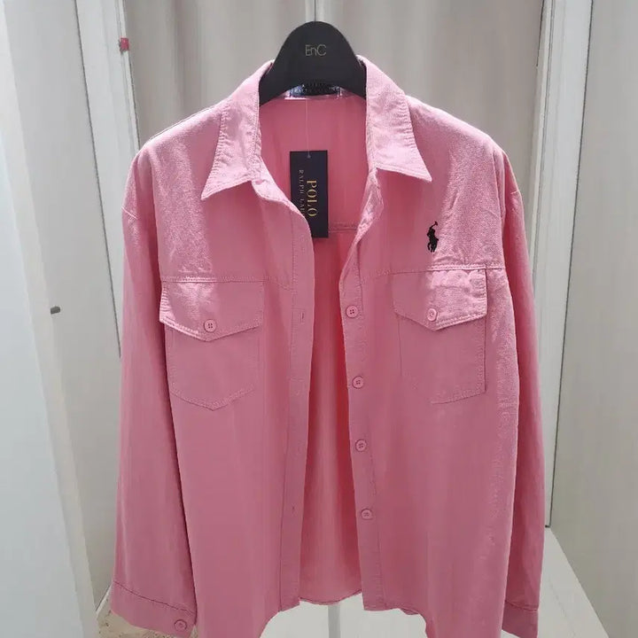 [BUNJANG] Polo Ralph Lauren Pink Button-Down Shirt / 폴로 랄프로렌 핑크 셔츠 남방.(새상품)