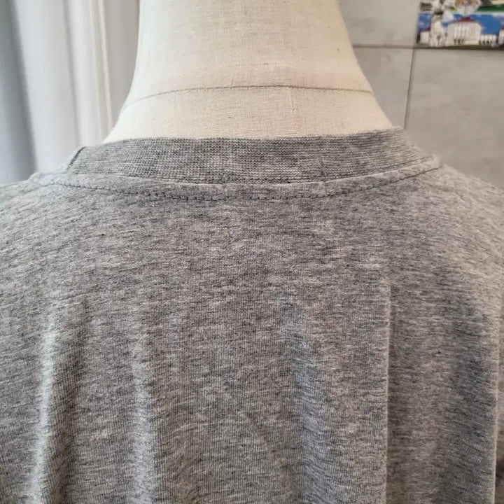 [BUNJANG] Printed Oversized T-shirt Gray / 프린팅 박시 티셔츠 그레이