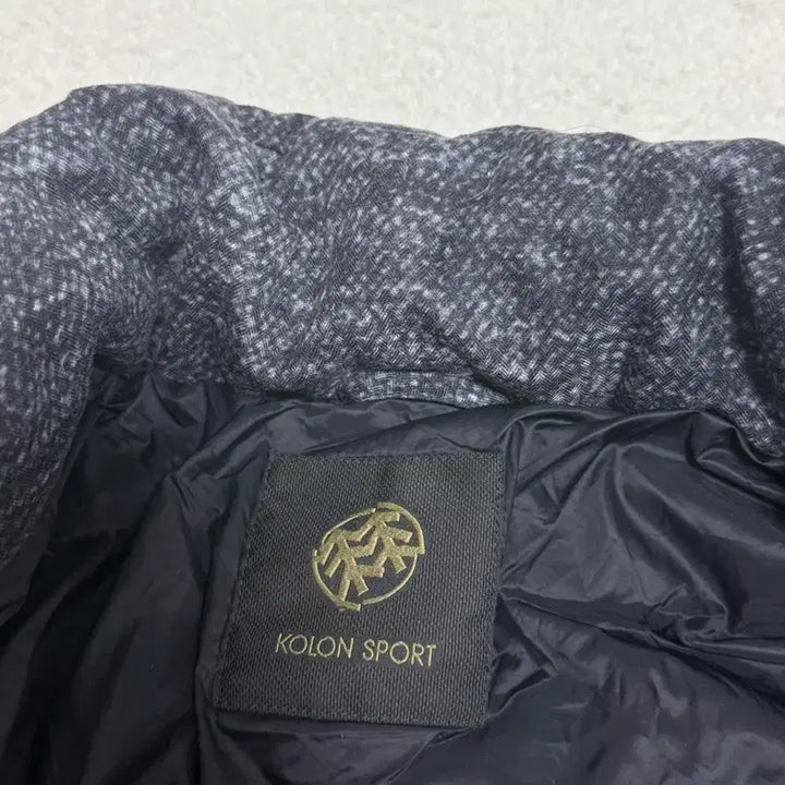 [BUNJANG] Kolon Sport Herringbone Pattern Padded Jumper / 코오롱스포츠 헤링본 패턴 패딩 점퍼