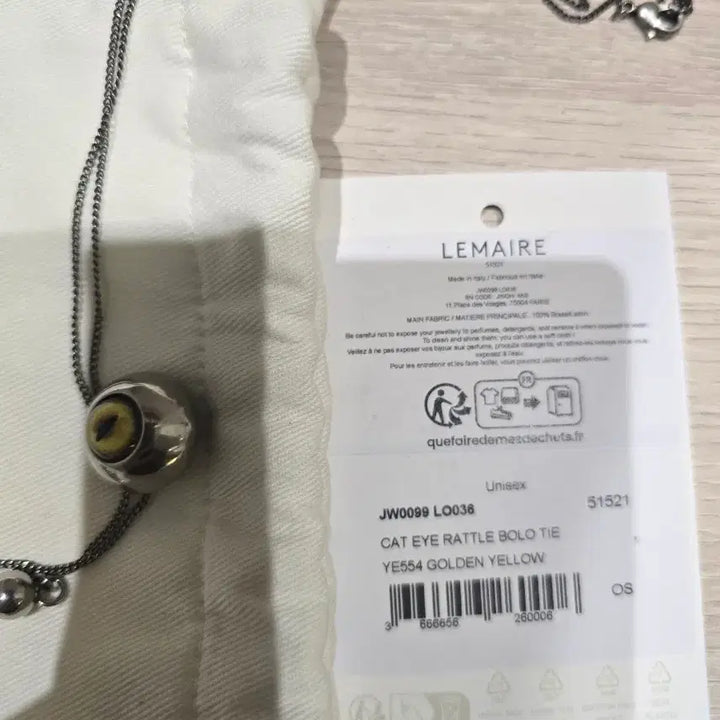 [BUNJANG] Lemaire Cat Eye Bolo Tie / 르메르 캣아이 볼로타이