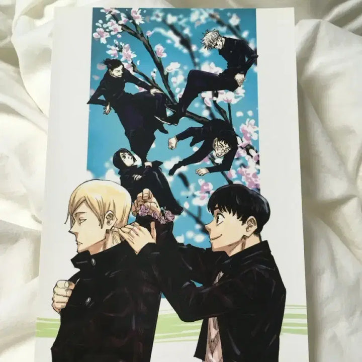[BUNJANG] Jujutsu Kaisen Cherry Blossom Illustration Postcard / 주술회전 벚꽃 일러스트 엽서