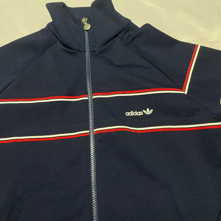 [BUNJANG] Adidas Navy Track Top Jersey (West Germany Descente) / 70s 아디다스 네이비 트랙탑 져지 서독 데상트 s