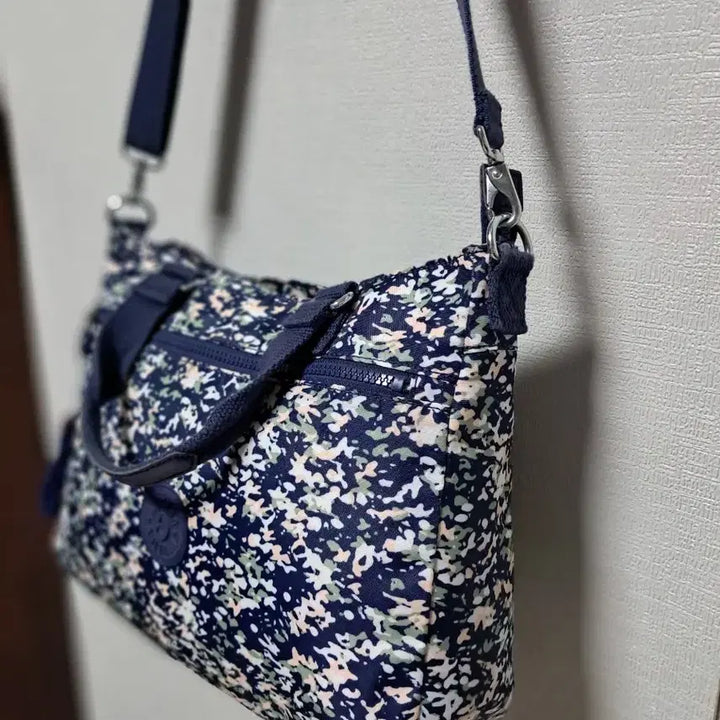 [BUNJANG] Kipling Flower Pattern Crossbody Tote Diaper Bag / 키플링 플라워 패턴 크로스백 토트백 기저귀가방