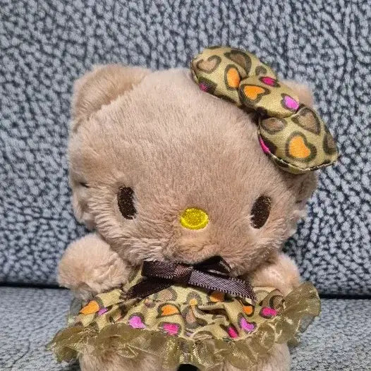 [BUNJANG] Hello Kitty Leopard Print Doll Keyring / 헬로키티 레오파드 인형 키링