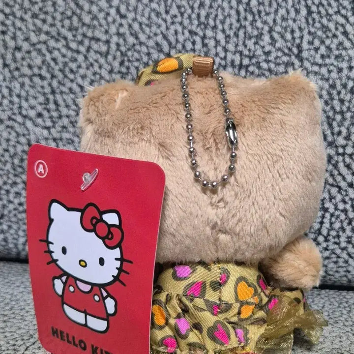 [BUNJANG] Hello Kitty Leopard Print Doll Keyring / 헬로키티 레오파드 인형 키링